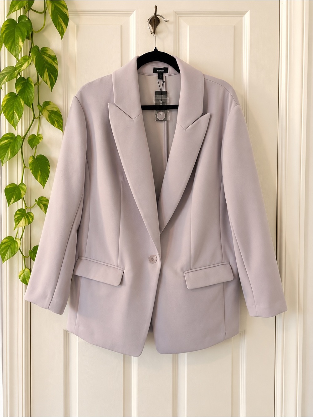 Express Light Lavender Oversized Blazer Size M NWT
